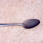 aluminium serving spoon
